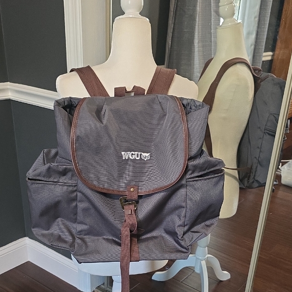 WGU Other - WGU Gray and Brown Men's Backpack A12 Never Used